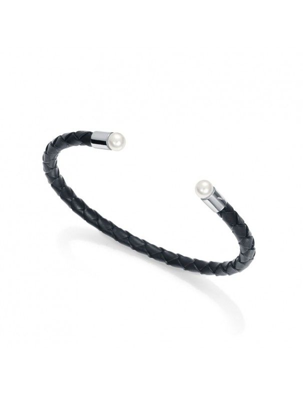 Brazalete Viceroy Acero y piel Mujer 75082P09010