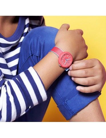 Reloj Flik Flak Color Blast rojo FPNP045