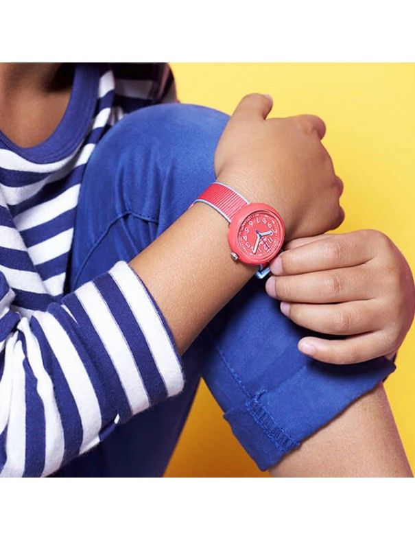 Reloj Flik Flak Color Blast rojo FPNP045