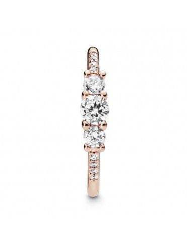 Anillo Pandora Plata Rose Elegancia Brillante 186242CZ-56