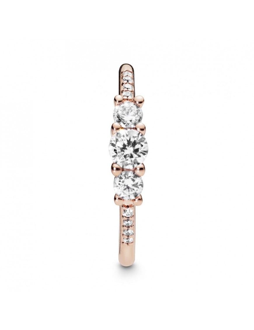 Anillo Pandora Plata Rose Elegancia Brillante 186242CZ-56