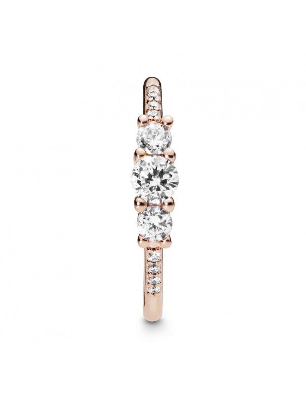 Anillo Pandora Plata Rose Elegancia Brillante 186242CZ-56