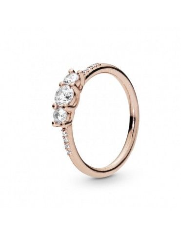 Anillo Pandora Plata Rose Elegancia Brillante 186242CZ-56