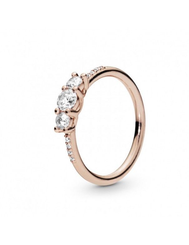 Anillo Pandora Plata Rose Elegancia Brillante 186242CZ-56