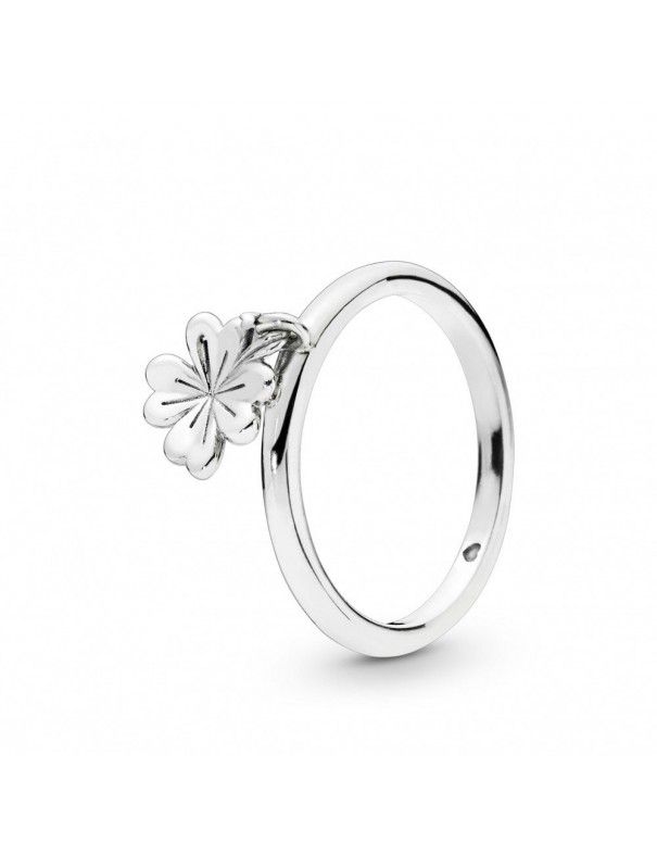 Anillo Pandora plata Trébol Colgante 197938-54
