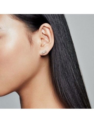 Pendientes Pandora Plata Rose Elegancia Brillante 280725CZ