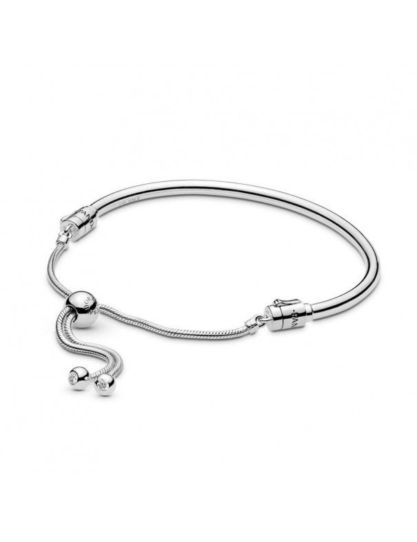 Pulsera Pandora Plata Moments Rígida cierre deslizante 597953CZ