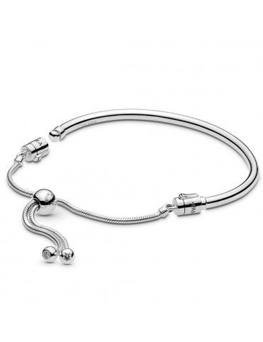 Pulsera Pandora Plata Moments Rígida cierre deslizante 597953CZ