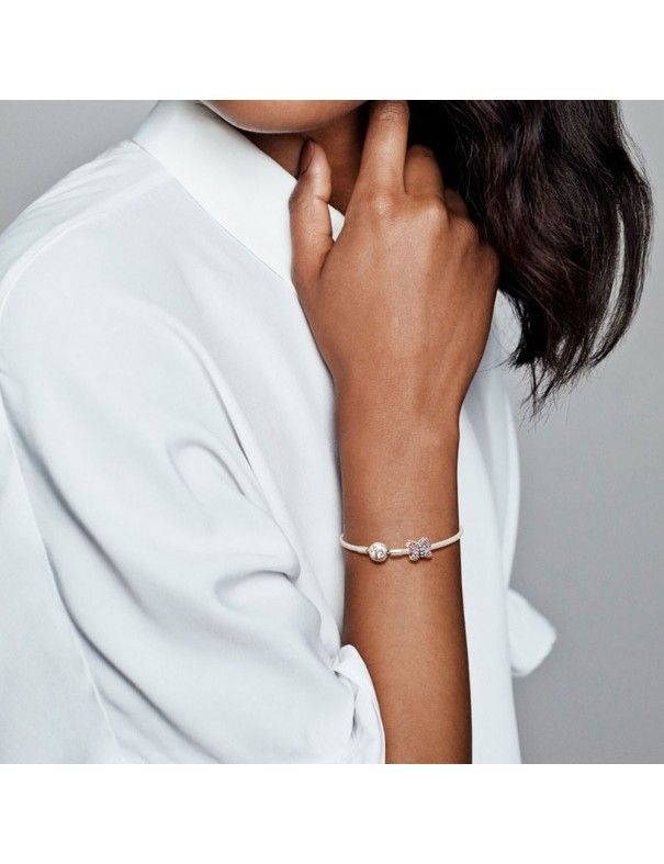 Charm Pandora Plata Mariposa Rosa Deslumbrante 797882NCCMX