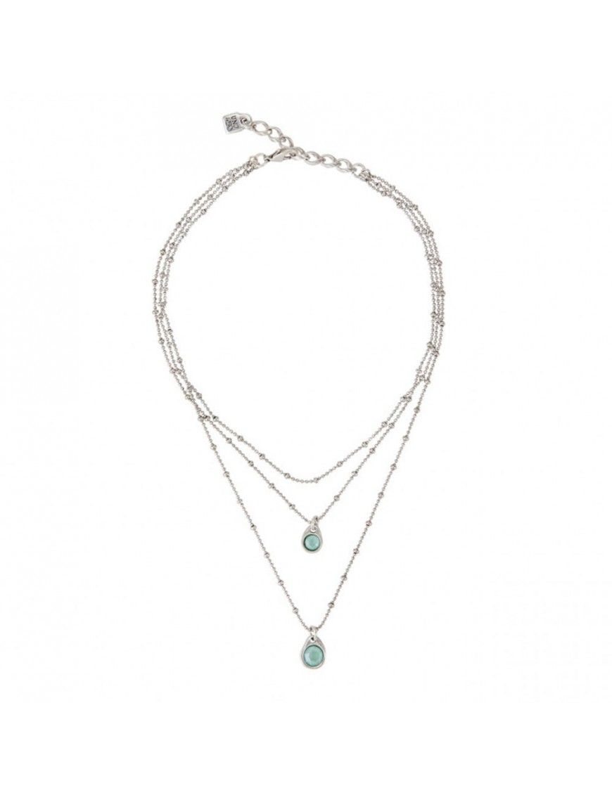 Collar Uno de 50 Metal Mujer Delirio COL1362VRDMTL0