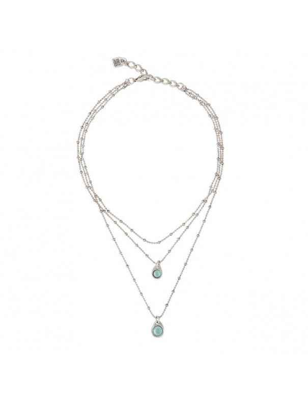 Collar Uno de 50 Metal Mujer Delirio COL1362VRDMTL0