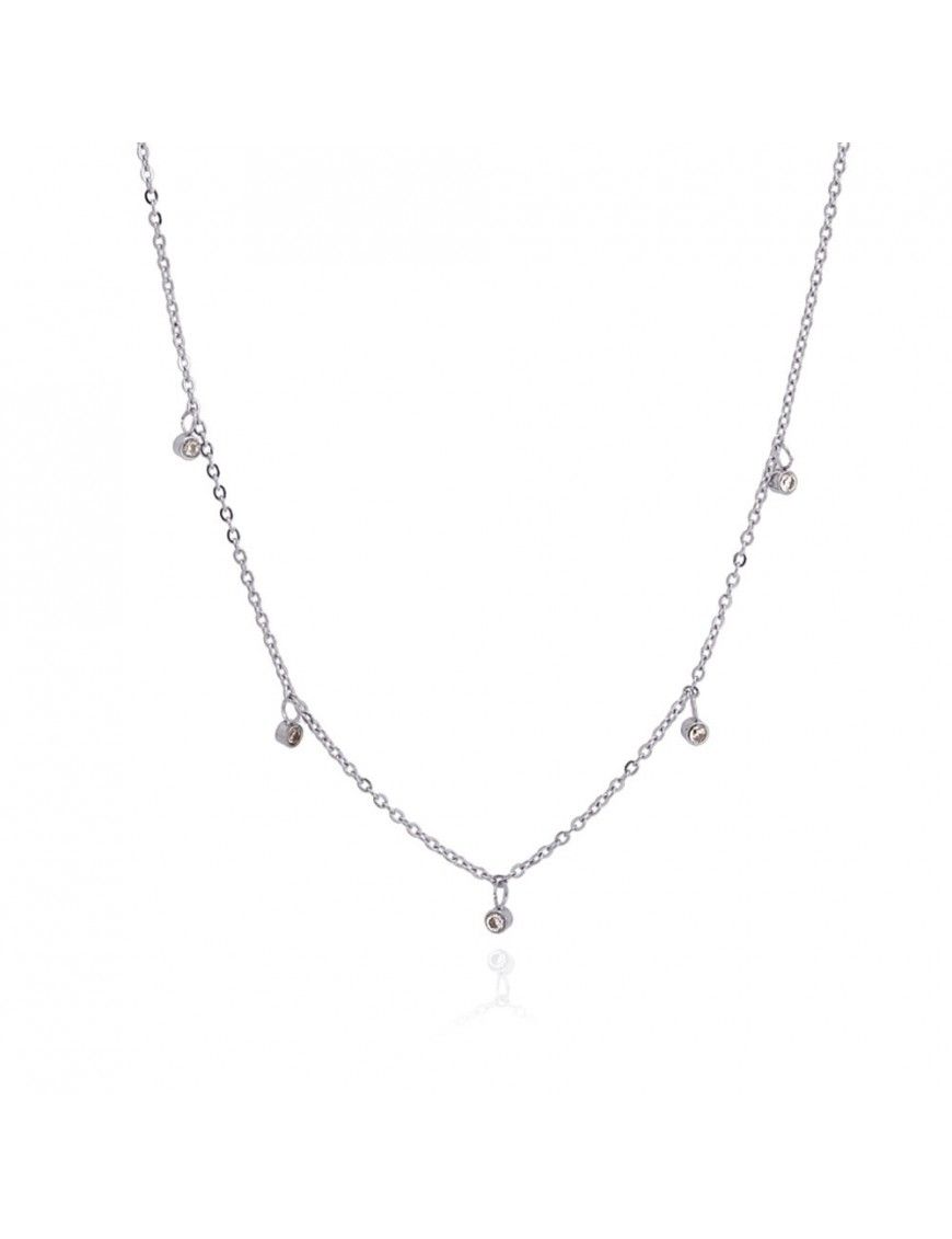 Collar Anartxy Acero Mujer COA564PT Circonitas