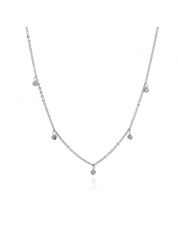 Collar Anartxy Acero Mujer COA564PT Circonitas