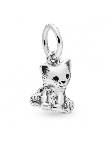 Charm Pandora plata gato 798011EN16