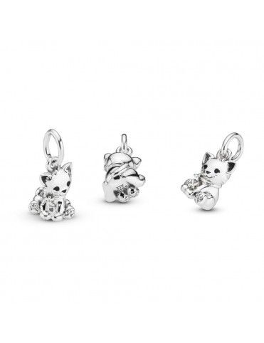 Charm Pandora plata gato 798011EN16