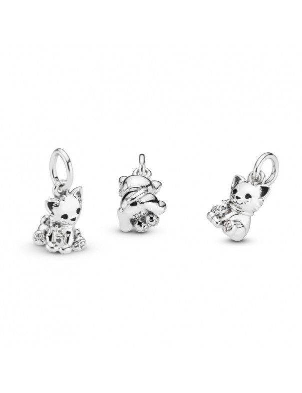 Charm Pandora plata gato 798011EN16
