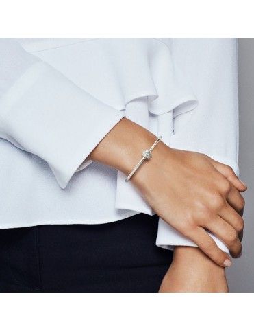 Charm Clip Pandora plata corazones anudados 798035