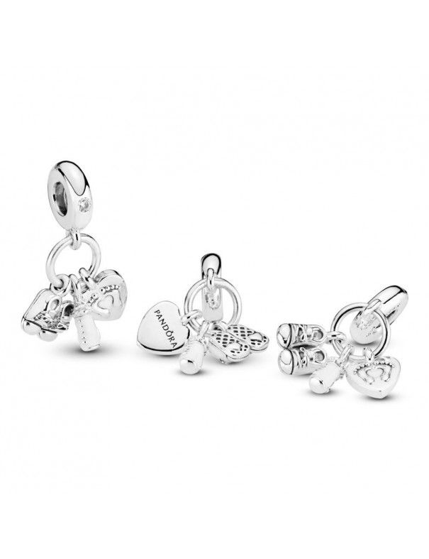 Charm colgante Plata Pandora Mi Bebé 798106CZ