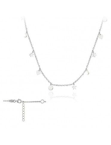 Collar Plata Mujer Estrellas, Círculos y luna 174435