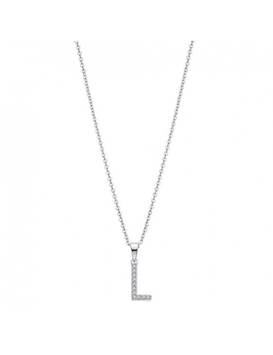 Collar Lotus Silver Plata Mujer LP1958-1/L