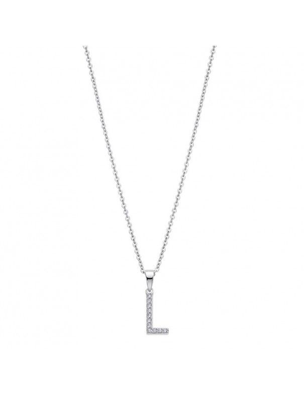Collar Lotus Silver Plata Mujer LP1958-1/L