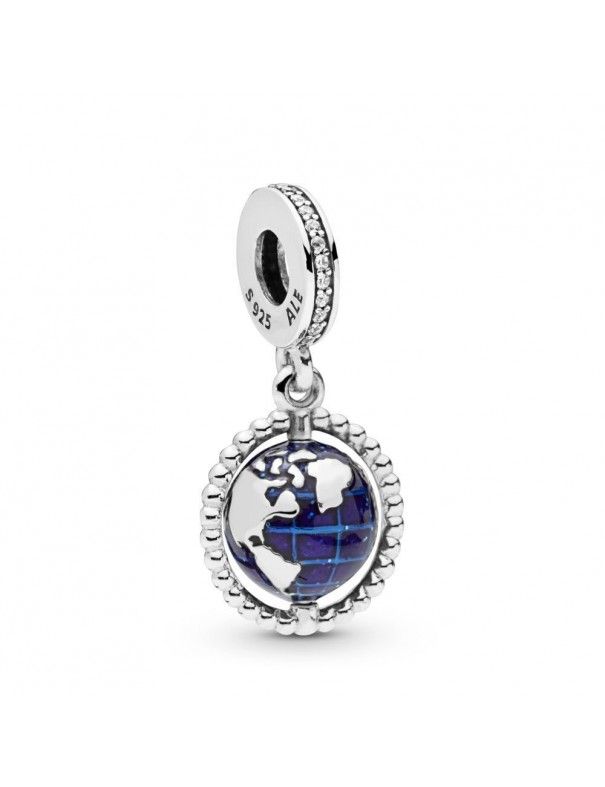 Charm colgante Plata Pandora  Globo Giratorio 798021CZ