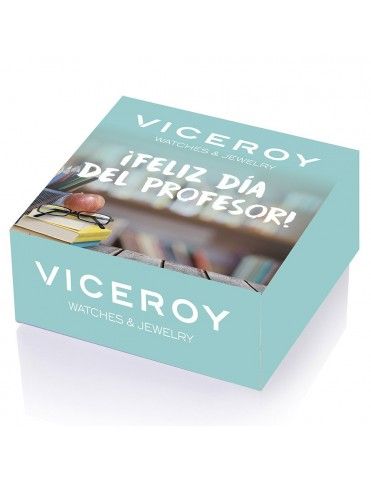 Pack Pulsera Viceroy Acero y cuero Profe + taza 75123P01010