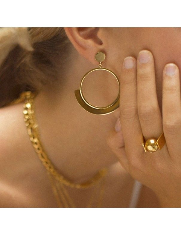 Pendientes Aro tendiencia Anartxy Acero Mujer BPE011D