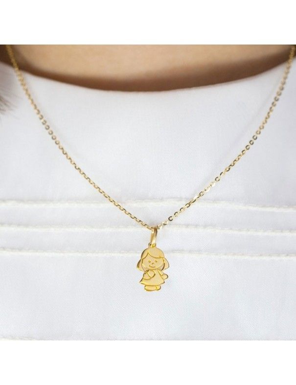 Colgante Oro amarillo 18K niña 240424/13