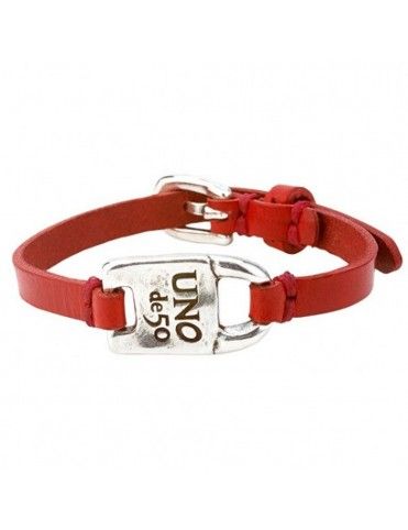 Pulsera Uno de 50 Metal Unisex Genderless PUL1728ROJMTL0L