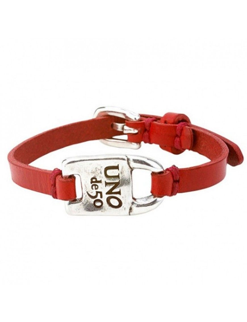 Pulsera Uno de 50 Metal Unisex Genderless PUL1728ROJMTL0L