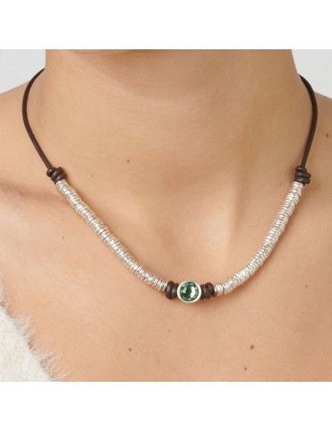 Collar Uno de 50 Metal mujer Green Berry COL1238VRDMAR0U