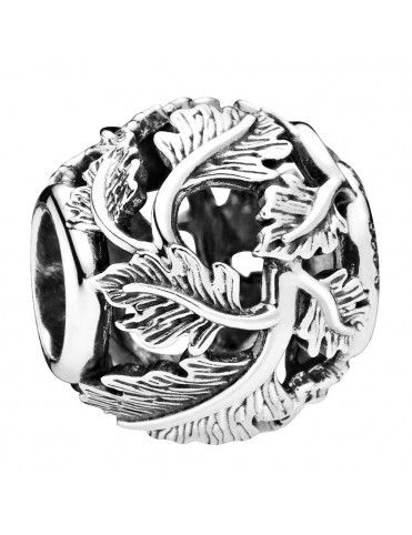 Charm Pandora plata hojas 798241