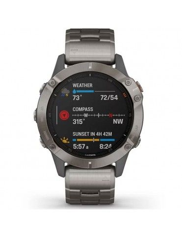 Reloj Garmin Fenix 6 Sapphire titanio 010-012158-23