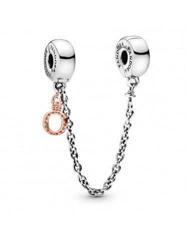 Cadena de seguridad plata corona O Pandora 788313-05
