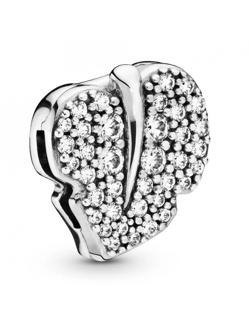 Charm Pandora plata reflexions hoja Brillante 798293CZ