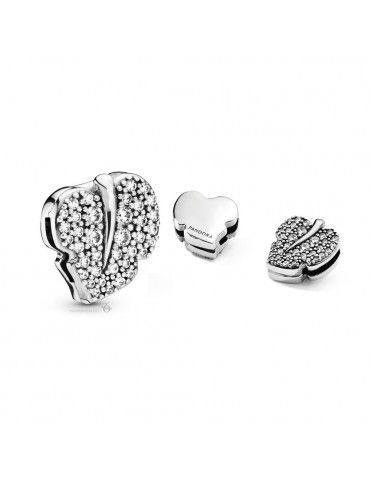 Charm Pandora plata reflexions hoja Brillante 798293CZ