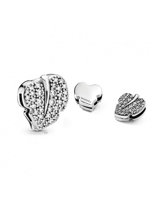 Charm Pandora plata reflexions hoja Brillante 798293CZ