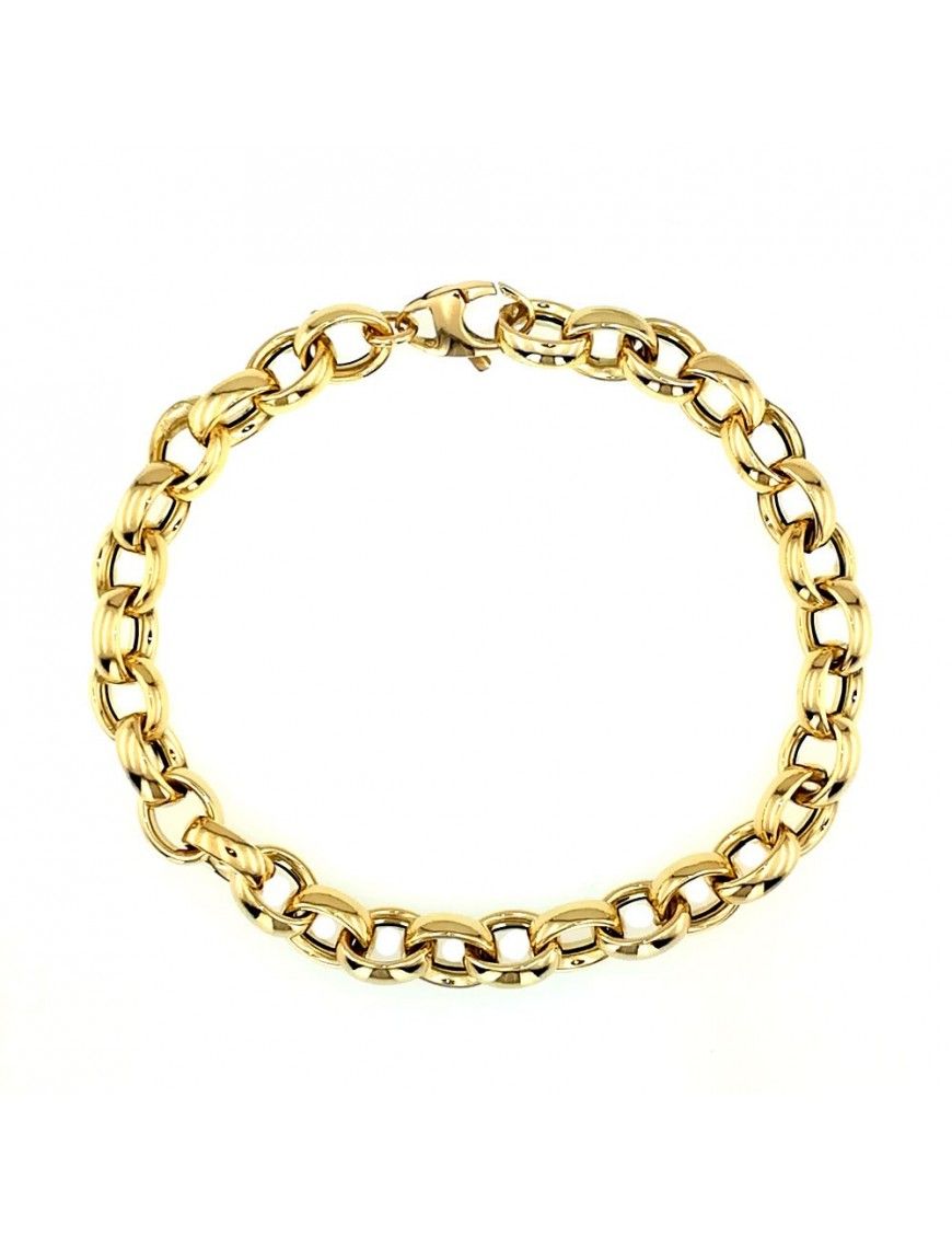 Pulsera Oro amarillo 18K hueca 458-01180