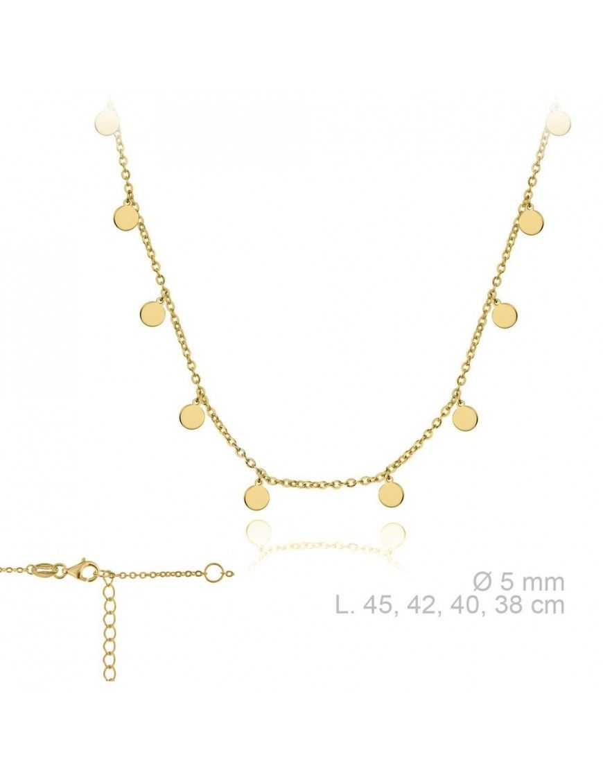 Collar Plata Mujer Círculos 174438