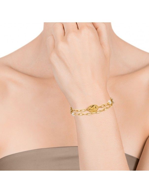 Pulsera Viceroy acero Mujer cadena doble 15028P01012