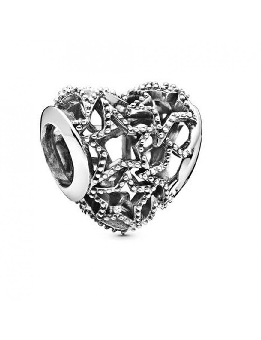 Charm Pandora Plata Charm filigrana Corazón & Estrellas 798462C00