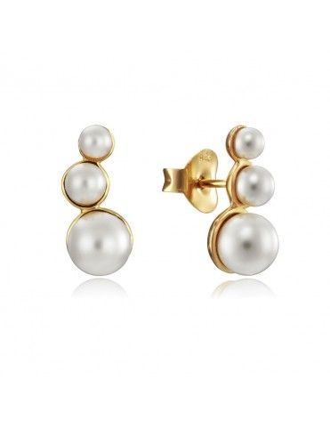 Pendientes Viceroy Plata 3 perlas Mujer 4083E000-66