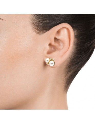 Pendientes Viceroy Plata 2 perlas Mujer 4084E100-66