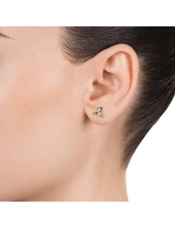 Pendientes Viceroy Plata 3 circonitas Mujer 4085E100-36