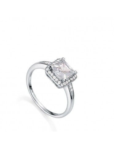 Anillo Viceroy Plata solitario Mujer 71011A012-38