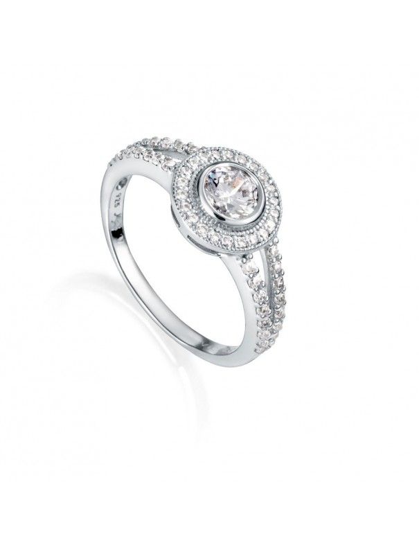Anillo Viceroy Plata solitario Mujer 71013A012-38