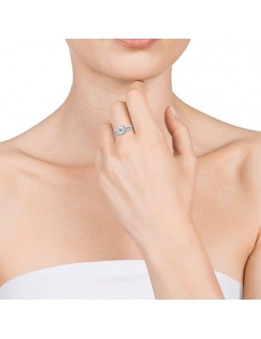 Anillo Viceroy Plata solitario Mujer 71013A012-38