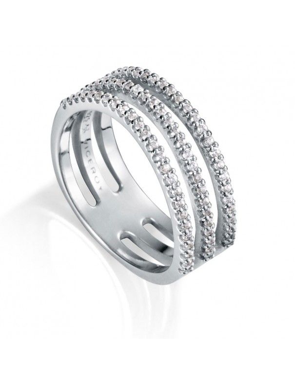 Anillo Viceroy plata triple Mujer 71065A012-38