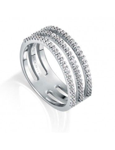 Anillo Viceroy plata triple Mujer 71065A014-38